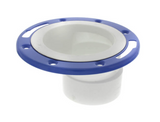4" x 3" PVC DWV Offset Closet Flange w/ Adj Metal Ring