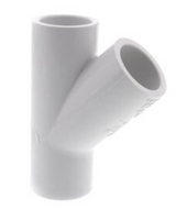 8" x 4" Schedule 40 PVC Reducing Wye (SOC) 100PSI