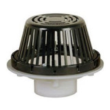 4in Pvc Roof Drain W/epoxy Al Dm/ovrfl