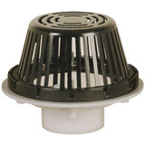6in Pvc Roof Drain W/ Poly Dome