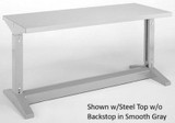 Adjustable Height Iron-I Work Bench Without Shelf - H421-5B-GN