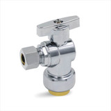 0147003 - Ang Stop 3/8" Pdq X 3/8"od Comp 1/4"-turn Chrome