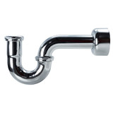 P-trap 1 1/4" W/Box Escutcheon & Brass Nuts Chrome 17ga