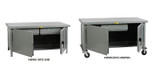 All-Welded Cabinet Workbenches - Heavy-Duty - HWWC-3048