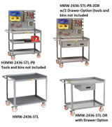 All-Welded Mobile Workstations - H3MW-2448-5TL-PB