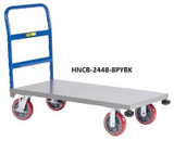 All-Welded Platform Truck With Corner Bumpers - HNCB-3060-8PYBK