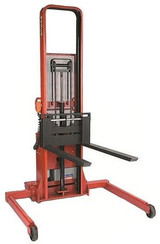 Battery Powered 1000 Lb. To 2000 Lb. Pallet Straddle & Platform Stackers - HPASFL-76-42-3550S-1.5K
