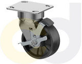 Casterdepot Ergonomic, Top Plate Casters - Glass-Filled Nylon Wheel- Cap. Up To 1400 Lbs. - HC020.100