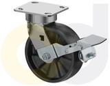 Casterdepot Ergonomic, Top Plate Casters - Glass-Filled Nylon Wheel- Cap. Up To 1400 Lbs. - HC091.A0A