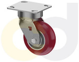 Casterdepot Ergonomic, Top Plate Casters - Poly On Aluminum Wheel - Capacities Up To 1500 Lbs. - HC002.995