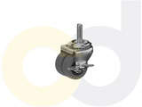 Casterdepot Low Profile Casters - Thermo-Rubber Wheel - Capacities Up To 180 Lbs. - HC016.8BF