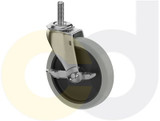 Casterdepot Threaded Stem Casters - Thermo-Rubber Wheel - Capacities Up To 110 Lbs. - HC014.73D