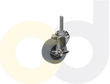 Casterdepot Threaded Stem Casters - Thermo-Urethane Wheel - Capacities Up To 120 Lbs. - HC003.420