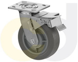 Casterdepot Top Plate Casters - Thermo-Rubber Wheel - Capacities Up To 600 Lbs. - HC000.E41