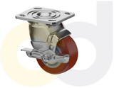 Casterdepot Top Plate Casters - Thermo-Urethane Wheel- Capacities Up To 800 Lbs. - HC000.D9F