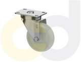 Casterdepot Top Plate Casters - White Nylon Wheel - Capacities Up To 350 Lbs. - HC016.9FB