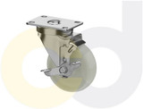 Casterdepot Top Plate Casters - White Nylon Wheel - Capacities Up To 350 Lbs. - HC016.9FE