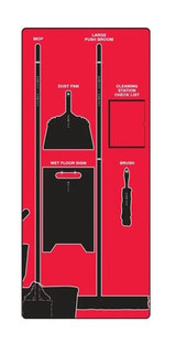 Clean & Mop Store-Boards™ & Combo Kits - PSB109RDBK