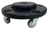 Crusader Round Trash Cans - Lids & Dolly - HCTC-DLY