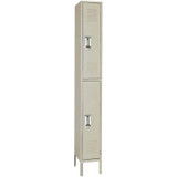 Double Tier Steel Lockers - H5212SU-PUTTY