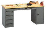 Electronic Workbenches With Modular Cabinets - HEMB-2-3072M