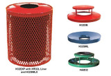 Expanded Metal Receptacles & Lids - H32DB