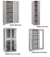 Extra Heavy Duty Storage Cabinets - 1,500 Lb. Capacity Per Shelf - HHDSC-4848-19-2-PERF