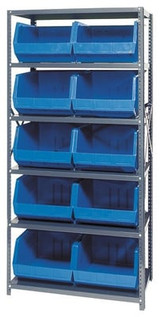Giant Open Hopper Bin Storage System - HQSBU-270-B
