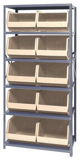 Giant Open Hopper Bin Storage System - HQSBU-270-I