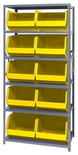 Giant Open Hopper Bin Storage System - HQSBU-270-Y