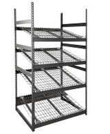 Gravity Flow Rack- Standard Duty- Built With Rivet Rack - HBR483672