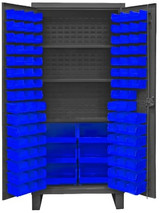 Heavy Duty Storage Cabinets With Hook-On Bins - HHDC36-102-3S5295