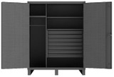 Heavy Duty Wardrobe Cabinets With Pegboard Doors - HHDWCP246078-7M95