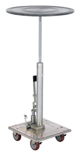 Hydraulic Post Tables With Rounded Tops - HHT-02-24R-PSS