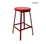 Industrial Shop Stools - Steel Seat - H312-3036-G-S
