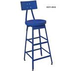 Industrial Shop Stools With Steel Seat And Steel Backrest - H311-14-G