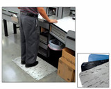 Marbleized Cushion Matting - HMCM-2436-BLWH