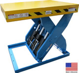 Max-Lift Heavy Duty Scissor Lift Table - HBM-MHD230-10K-44R-3648-F