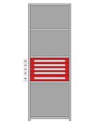 Modular Drawers For 36" Wide Lyon Industrial Clip Shelving - HDDJ115005