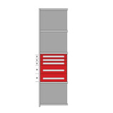 Modular Drawers For 36" Wide Lyon Industrial Clip Shelving - HDDJ115015A