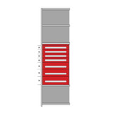 Modular Drawers For 36" Wide Lyon Industrial Clip Shelving - HDDJ115025A