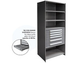 Modular Drawers For 36" Wide Lyon Industrial Clip Shelving - HDDJ115035A