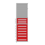 Modular Drawers For 36" Wide Lyon Industrial Clip Shelving - HDDJ115036A