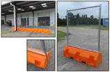 Plastic Security Fence Barricades - HTBF6B-YELLOW