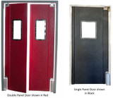 Pro Tuff Single & Double Panel Doors - HPRO3084S-BROWN