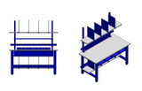 R Series Height Adjustable Complete Packing Bench - HRWPACK3072