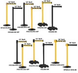 Retracta-Belt® Stanchions By Visiontron - H321YA-CAU-WP