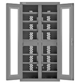 Secure Tool Charging Cabinet: Mobile Or Stationary - H2501CS-12S-95