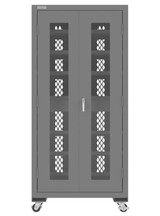 Secure Tool Charging Cabinet: Mobile Or Stationary - H2501MCS-12S-95