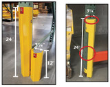 Side Mounted Post Protectors - HPP-24V-SMW